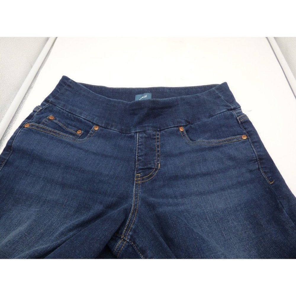 JAG Jeans Paley Pull-On Bootcut Jeans, Size 6, Dark Wash - Picture 7 of 11